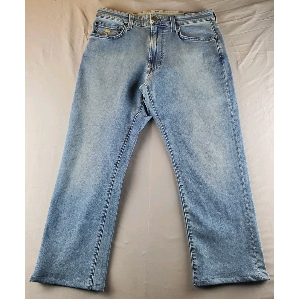 Ben Silver Charleston Jeans Mens 35 Blue Waterman Straight Leg Denim USA